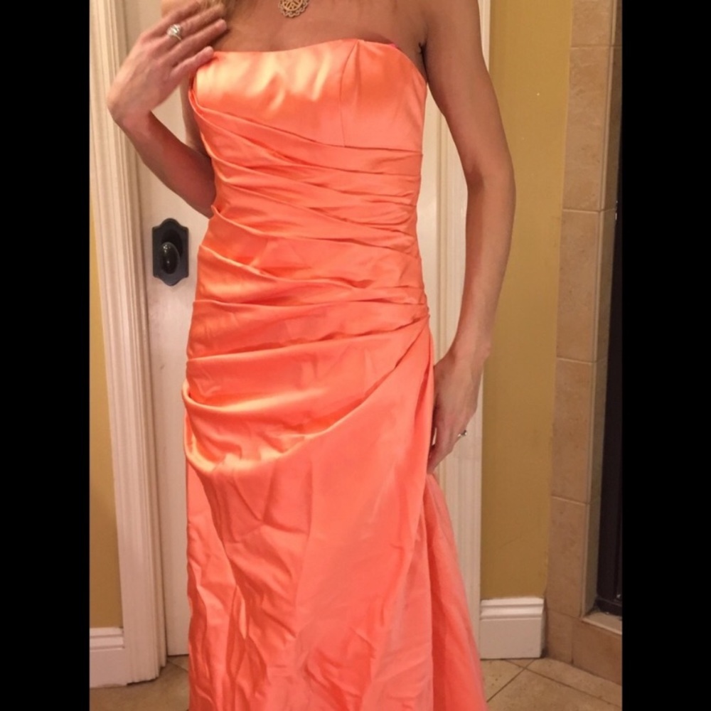 David’s Bridal NWT strapless maxi dress Size 2